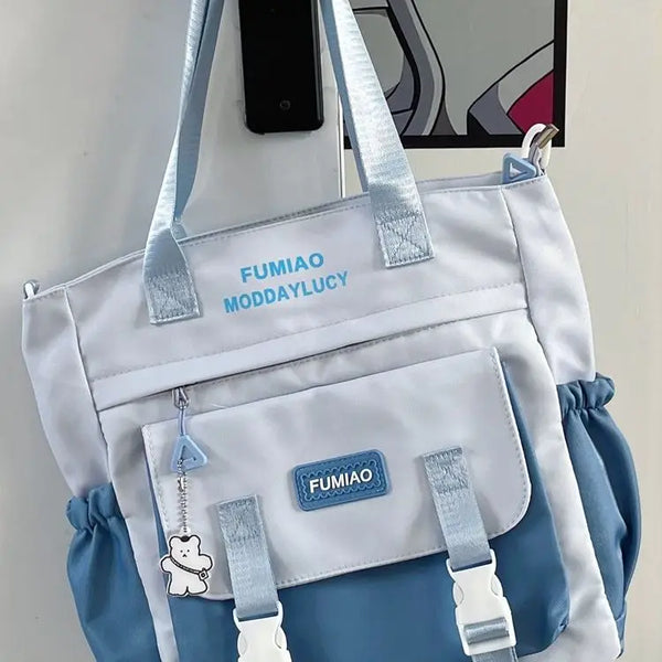 Large Capacity Crossbody Bag for Girls – College Shoulder Tote - Adistore