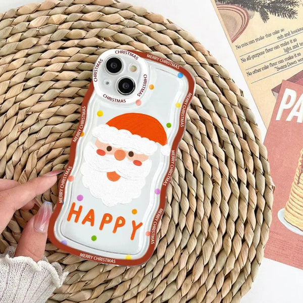 Merry Christmas Wave iPhone Case – Fits iPhone 15 14 13 12 11 Pro Max Mini X XS XR - Adistore