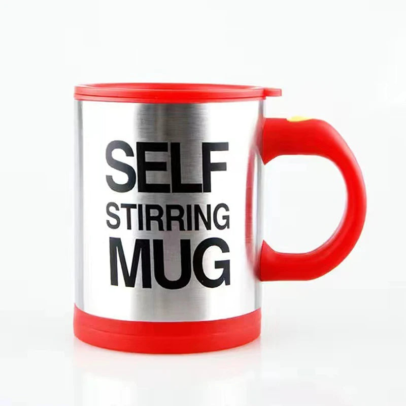 Stainless Steel Electric Self Stirring Mug 400ml Automatic Mixing Cup