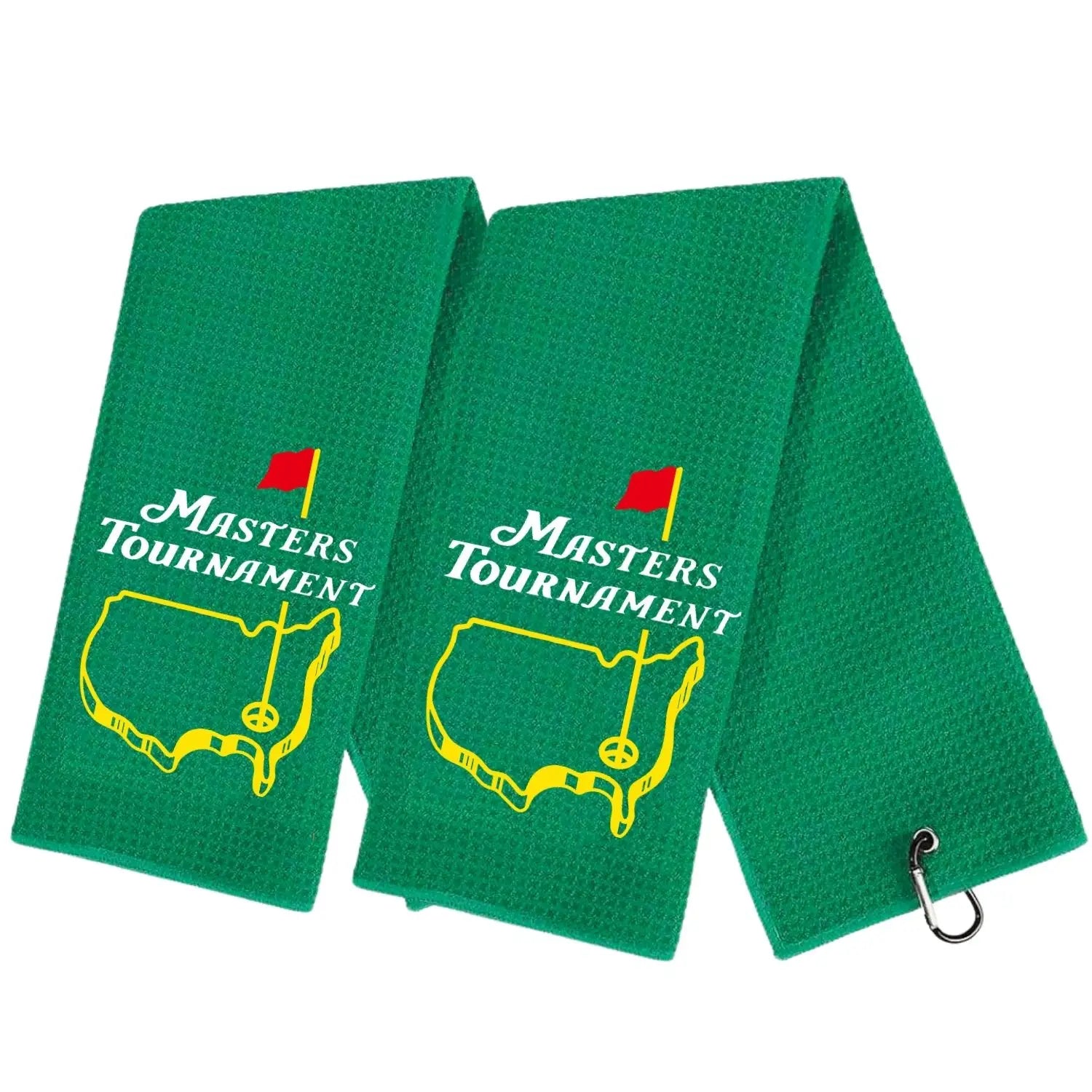 funny embroidered golf towels for golf bags set of 2 green