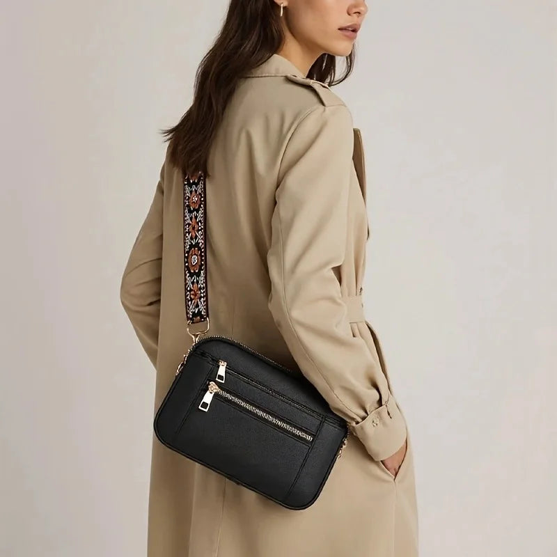 Retro Classic Women’s Crossbody Square Shoulder Bag