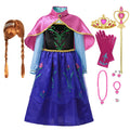 Princess Elsa & Anna Girls Costume Dress for Parties