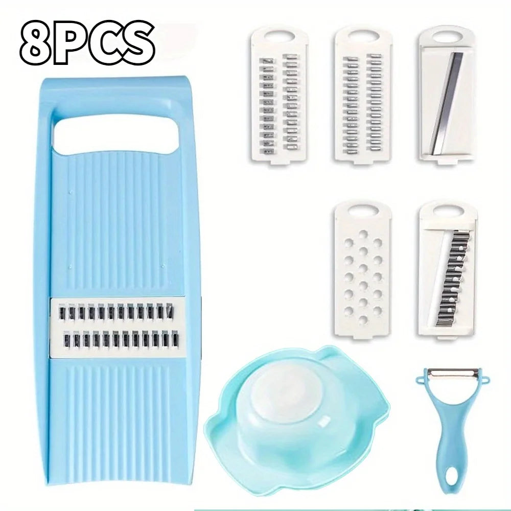 5-in-1 Vegetable Slicer & Grater – Multifunctional Kitchen Chopper - Adistore