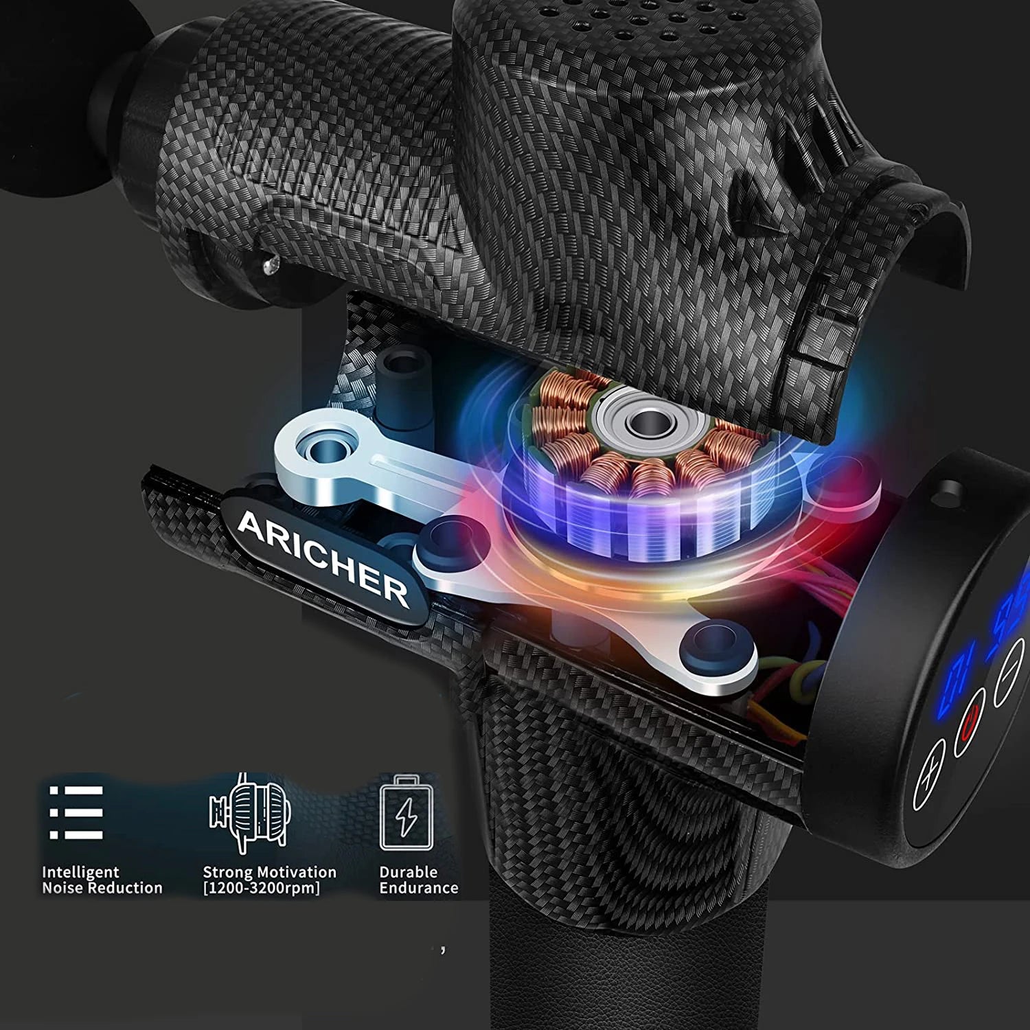 Fascial Massage Gun Electric Percussion Massager for Deep Tissue Relief