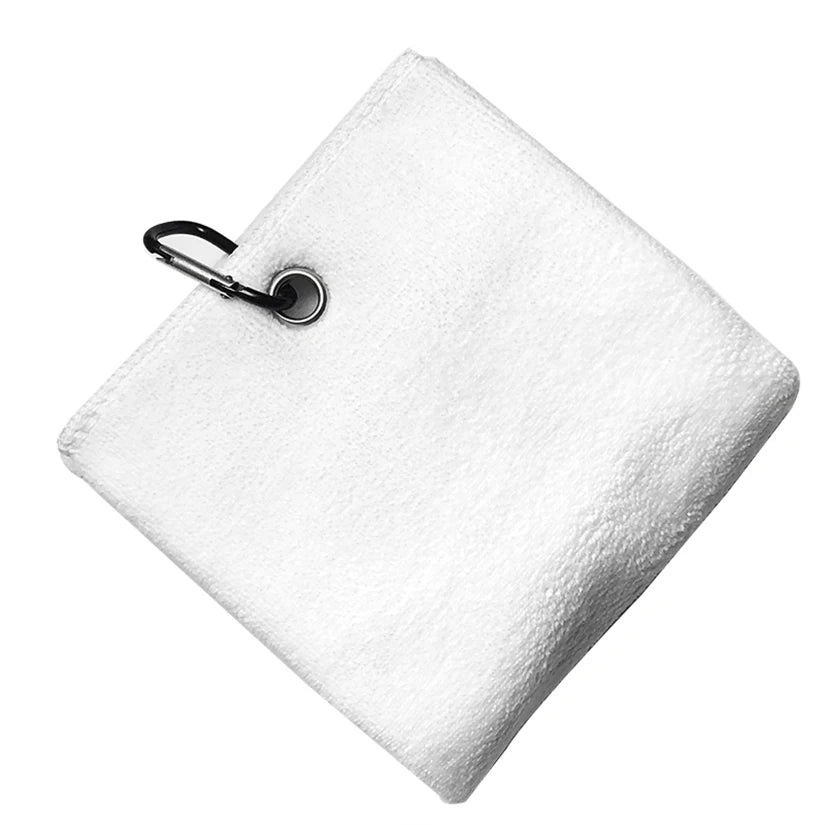 Microfiber Golf Towel 40x40cm Hook & Loop Golf Cleaning Towel
