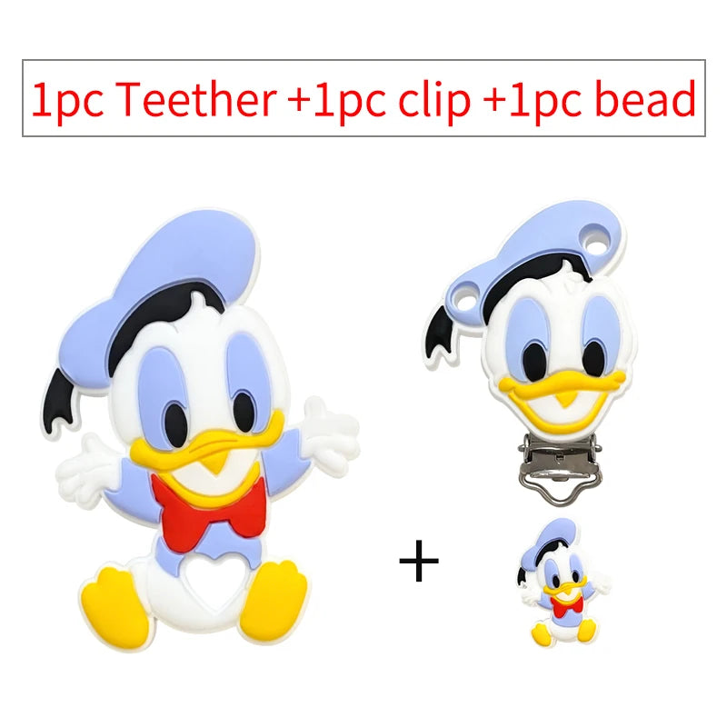 Silicone Daisy Pacifier Clips BPA Free Baby Teether DIY