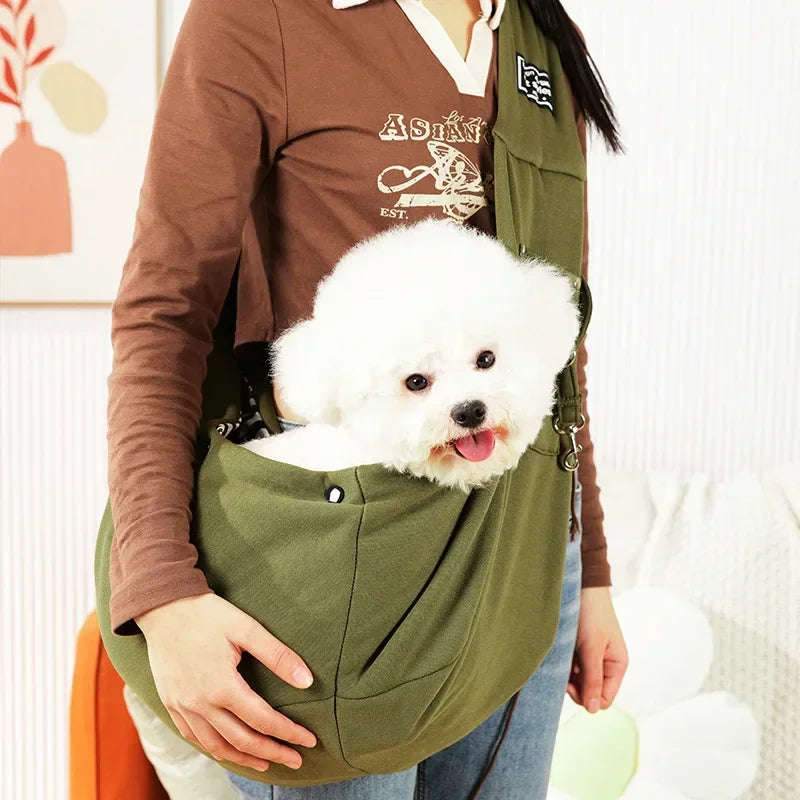 Comfortable Dog Carrier Crossbody Shoulder Bag for Outdoor Travel