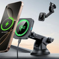 15W MagSafe Car Mount Charger for MagSafe Car Charger Suction Cup Magnetic Wireless Car Charging Dashboard Car Phone Mo