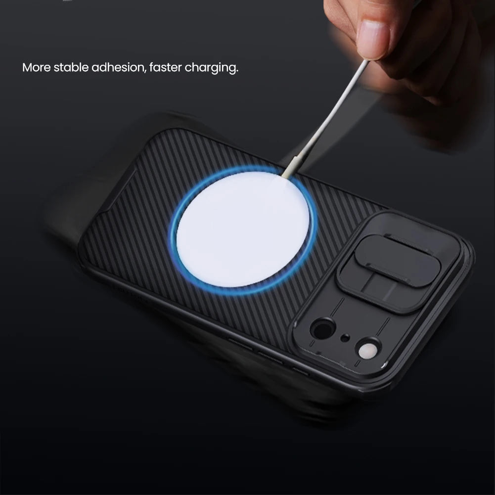 NILLKIN for iPhone 17 Pro Max Case Magnetic Compatible with Magsafe,