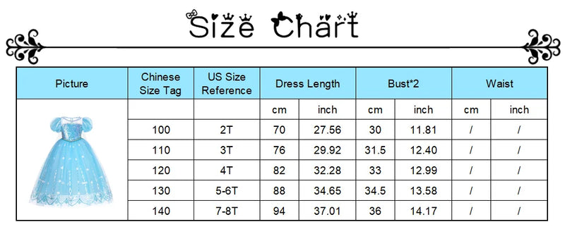 Disney Frozen Elsa Dress for Baby Girls – Birthday & Christmas Gift - Adistore
