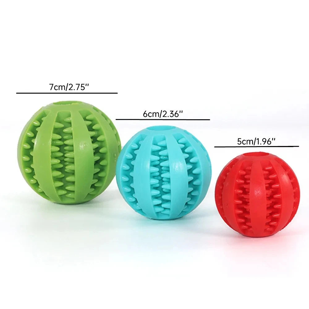 New Pet Dog Toy Interactive Rubber Balls for Small, Large Dogs, Puppy, Cat Chewing Toys.