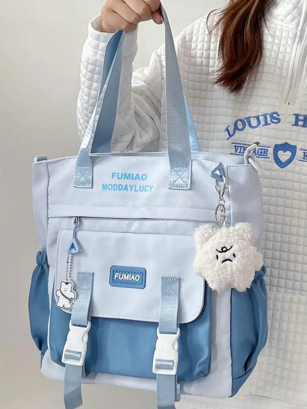 Large Capacity Crossbody Bag for Girls – College Shoulder Tote - Adistore