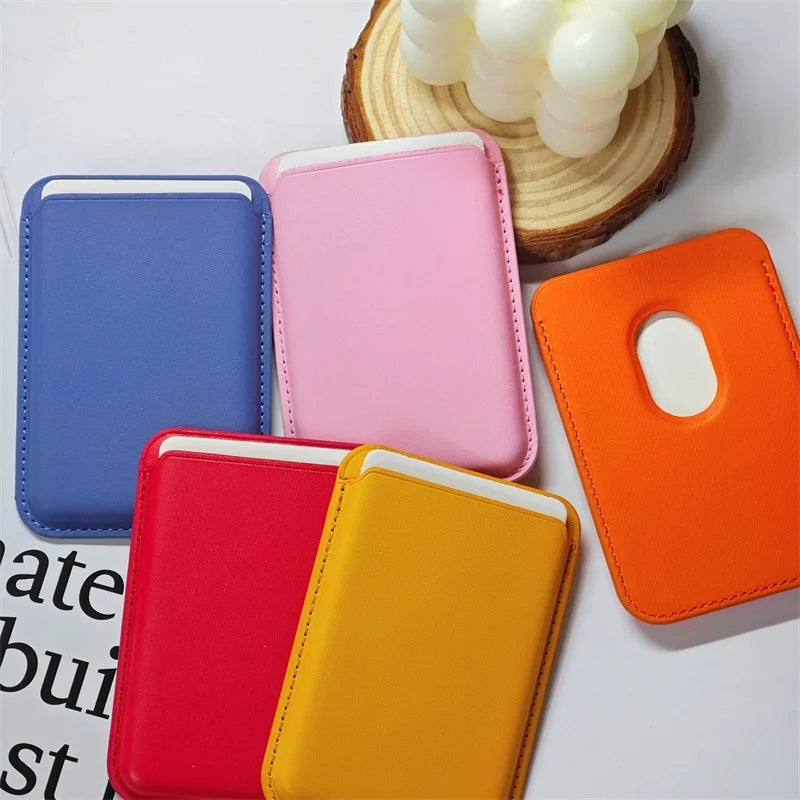 MagSafe Leather Card Wallet Magnetic Phone Holder