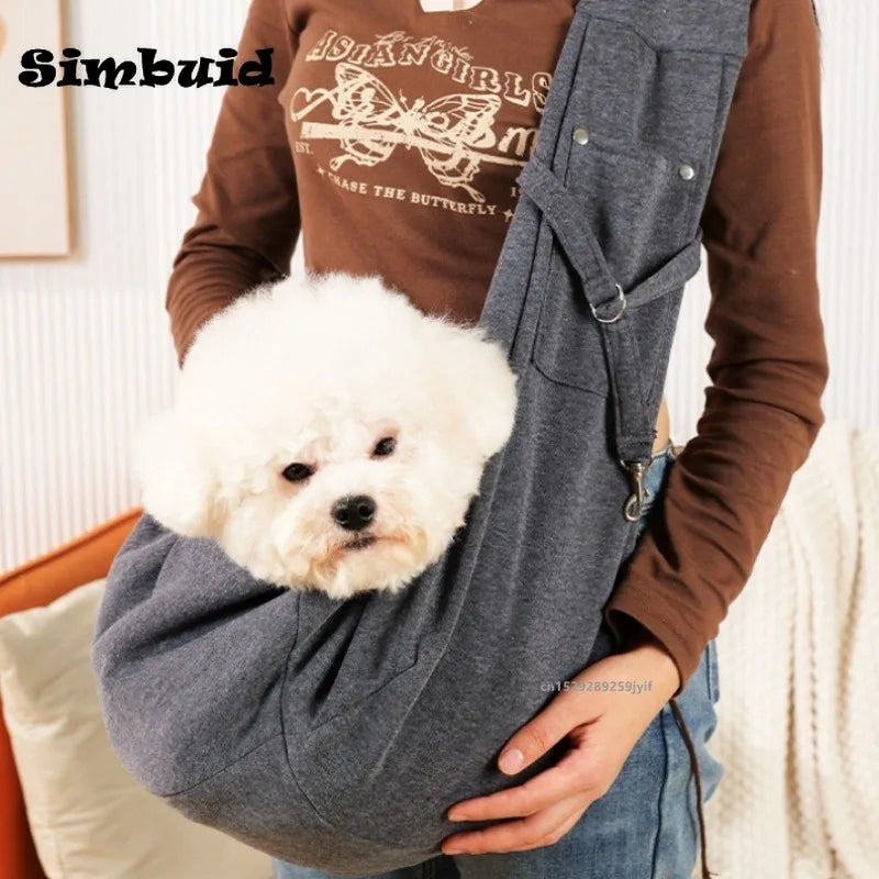 Comfortable Dog Carrier Crossbody Shoulder Bag for Outdoor Travel