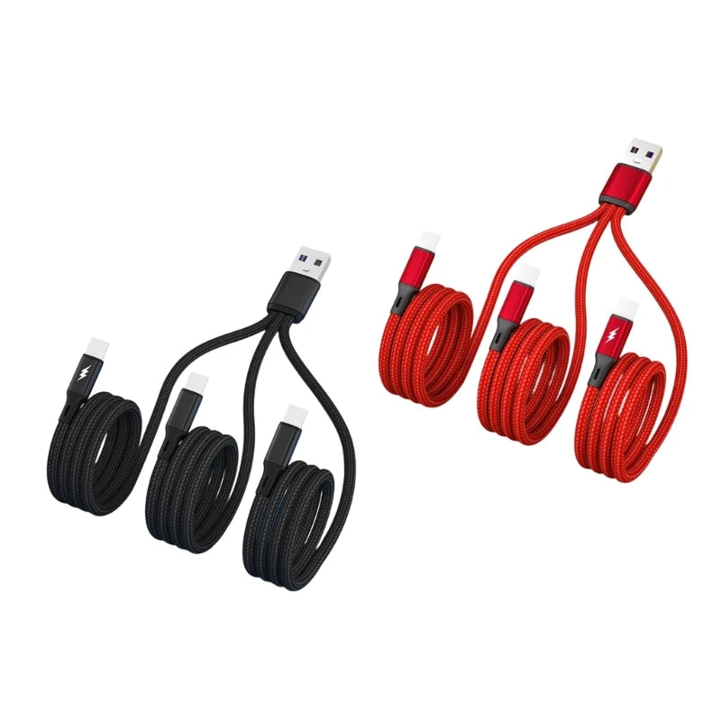3-in-1 USB to Triple Type-C Fast Charging Cable