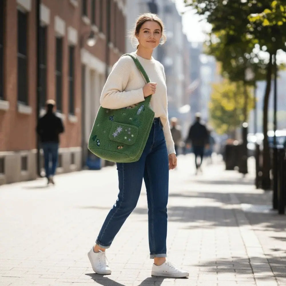 Limited Edition Lamb Wool Cartoon Crossbody Bag