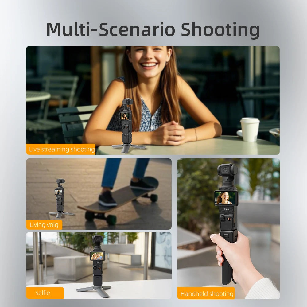 Pocket 4 Desktop Mini Tripod for DJI Pocket 3 Handheld Gimbal Phone Stabilizer Holder Stand Base.
