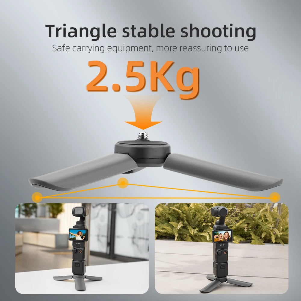 Pocket 4 Desktop Mini Tripod for DJI Pocket 3 Handheld Gimbal Phone Stabilizer Holder Stand Base.