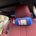 Car Neck Pillow Headrest Cushion Plush NOS Bottle Design