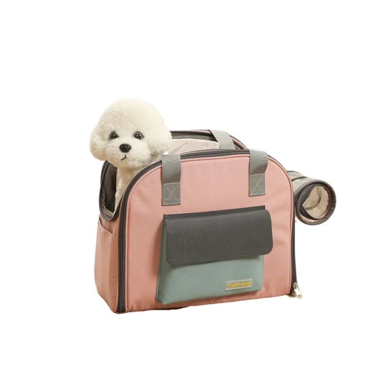 Breathable Pet Carrier Shoulder Bag for Cats & Dogs