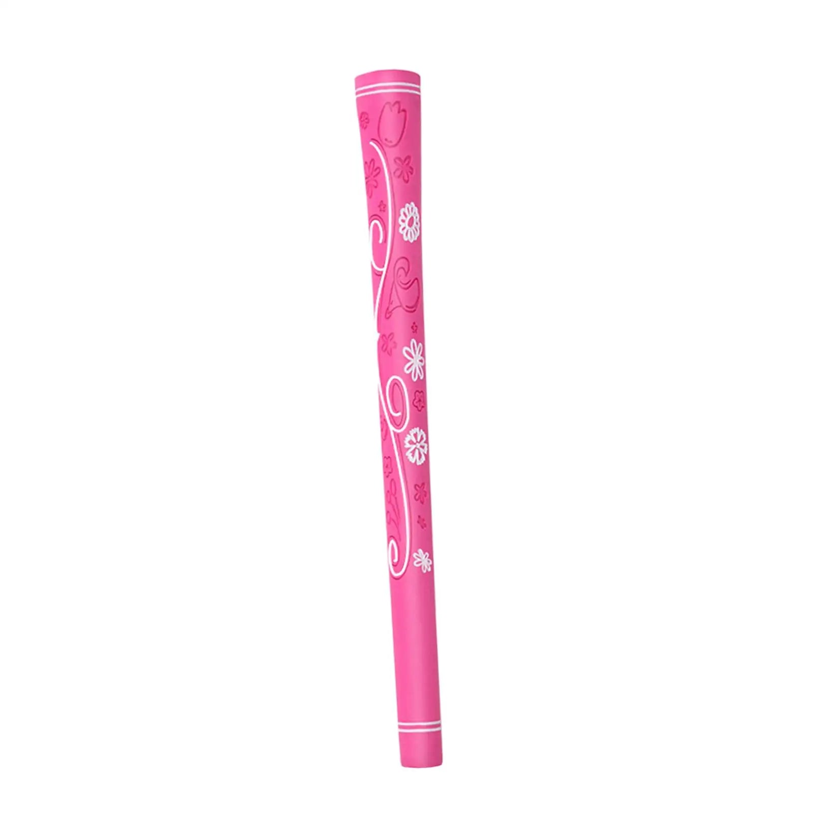 Pink women's golf grip featuring floral designs, ideal for enhancing comfort and control during play. Perfect for golf grips for women uk.