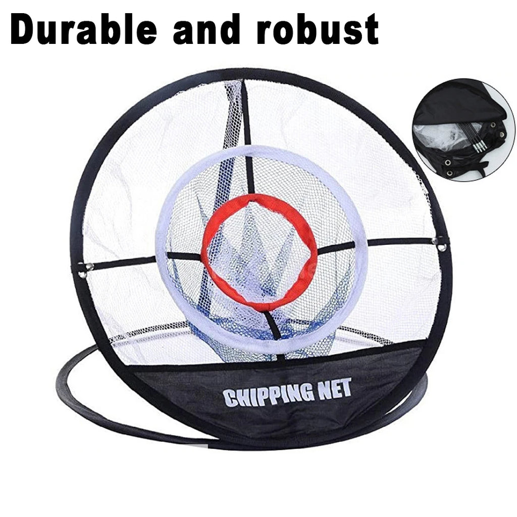 Pop up golf chipping net UK — collapsible target practice net for indoor and outdoor use