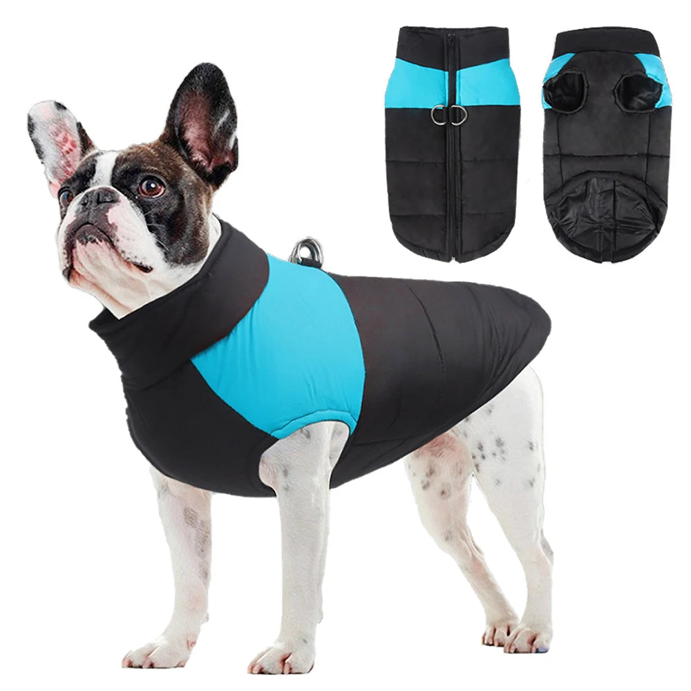 Waterproof Winter Dog Jacket Warm Cotton Vest for Small & Large Dogs