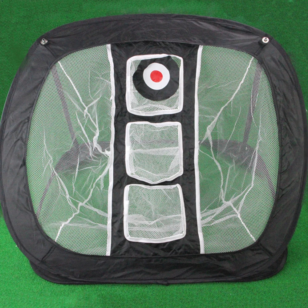 Pop Up Golf Chipping Net UK | Indoor & Outdoor Practice Net with Golf Mat and Balls | Adistore Golf