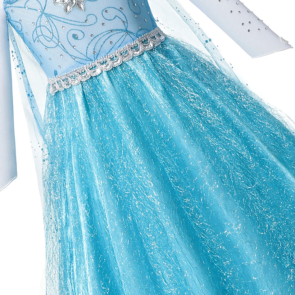 Princess Elsa & Anna Girls Costume Dress for Parties