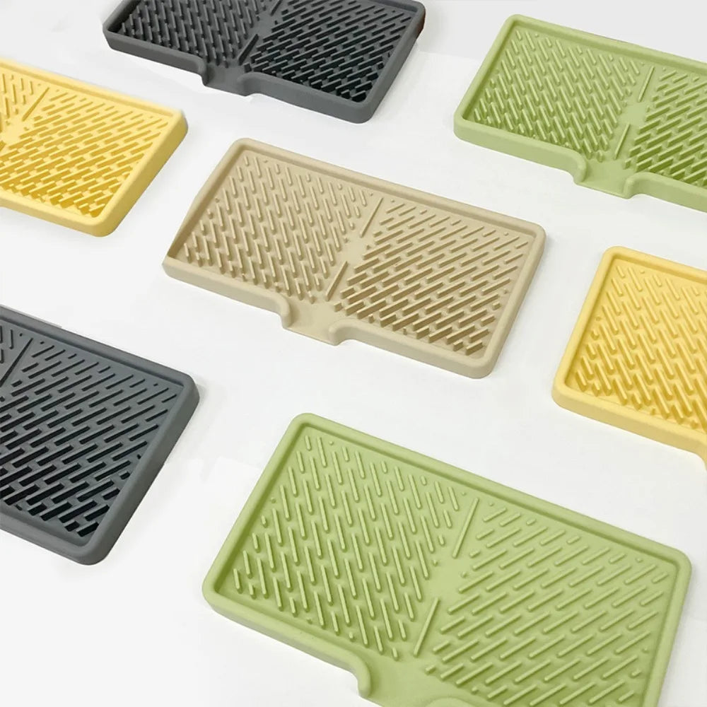 Silicone Drain Pad Kitchen Countertop Heat Insulation Mat Non-Slip