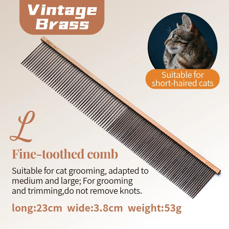 Fenice Professional Pet Grooming Comb Stainless Steel