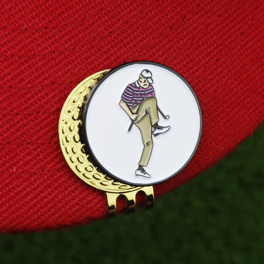 funny golf gift for men angry golfer enamel ball marker