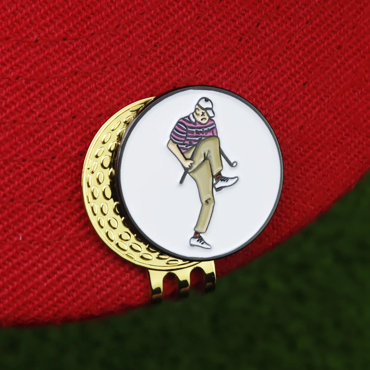 funny golf gift for men angry golfer enamel ball marker