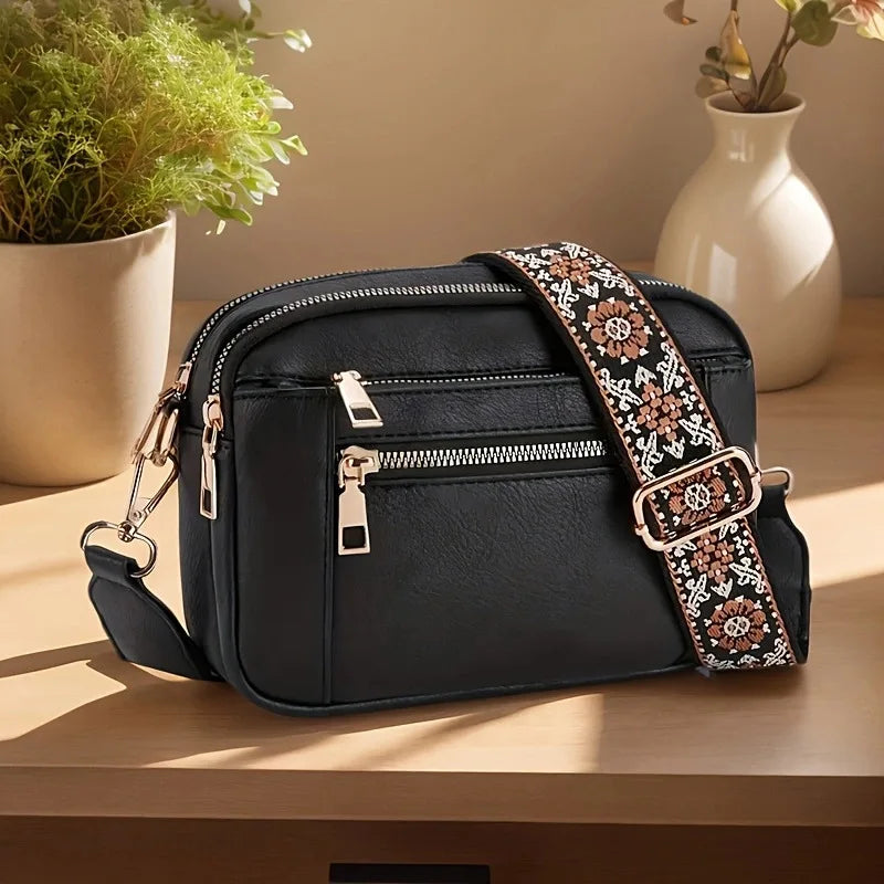Retro Classic Women’s Crossbody Square Shoulder Bag