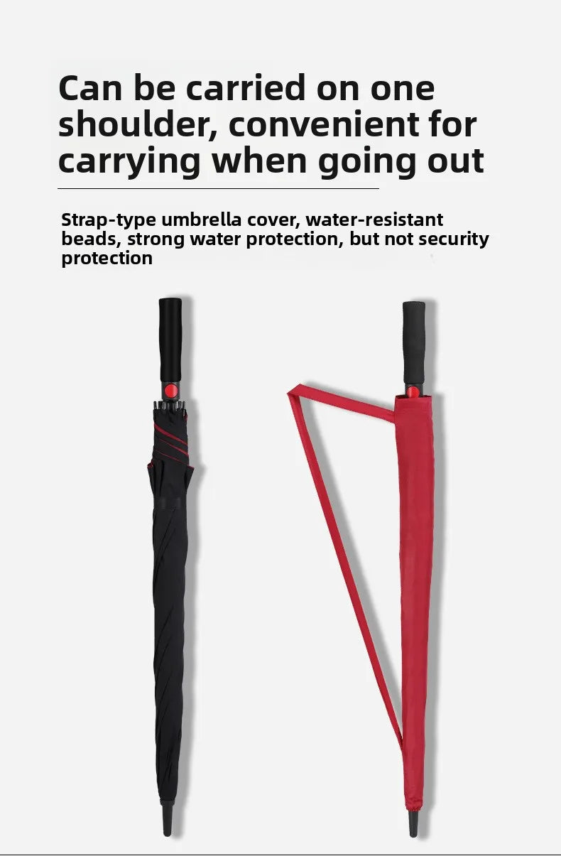 golf umbrella UK red and black colour variants