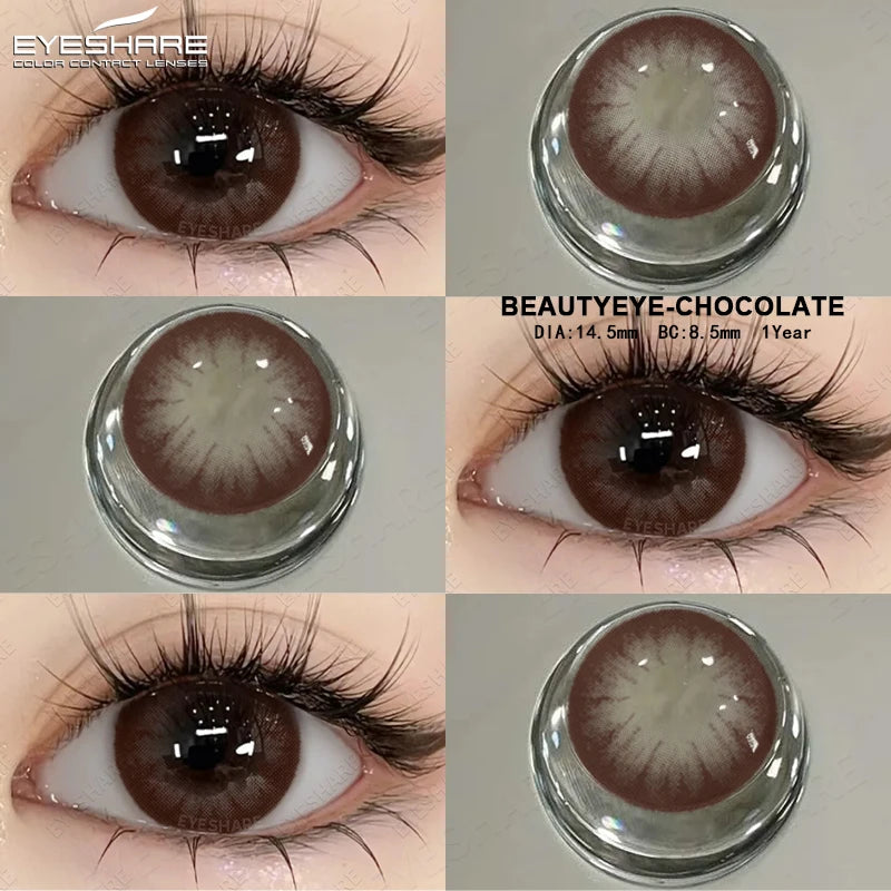 EYESHARE Big Eyes Colour Contact Lenses – Fashion Cosmetic Eye Lenses for Women
