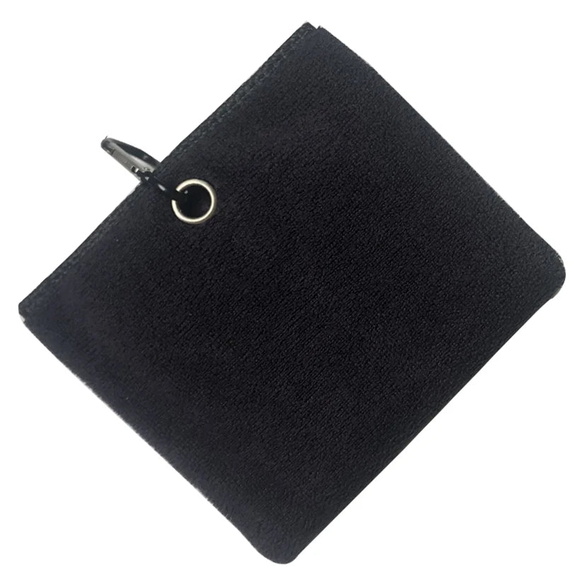 Microfiber Golf Towel 40x40cm Hook & Loop Golf Cleaning Towel