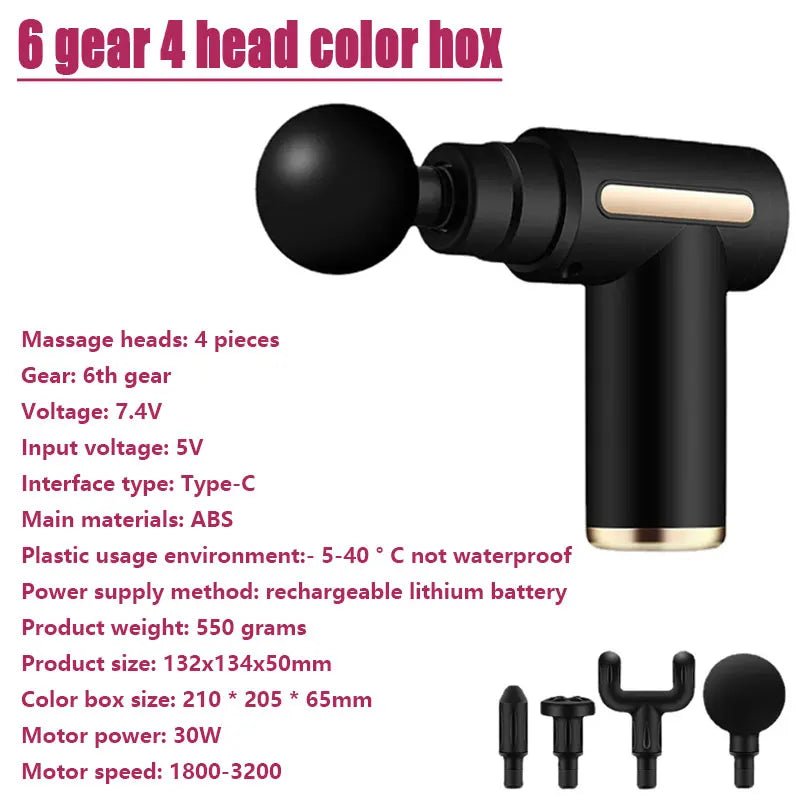 Portable Deep Tissue Massage Gun – Body, Neck, Back & Slimming Relief - Adistore