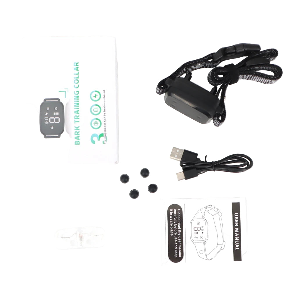 Smart Anti Bark Collar HD Display Waterproof Rechargeable