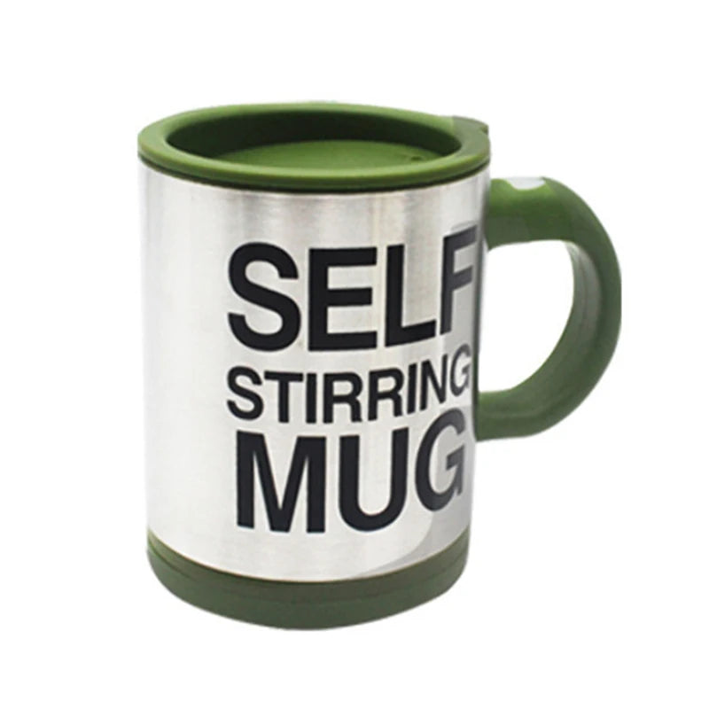Stainless Steel Electric Self Stirring Mug 400ml Automatic Mixing Cup