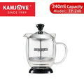 240/480ML Double-walled Glass Teapot with Built-in Infuser,Filtering Tea Water Separation Pot,Heat-resistant Glass Tea Pot Maker