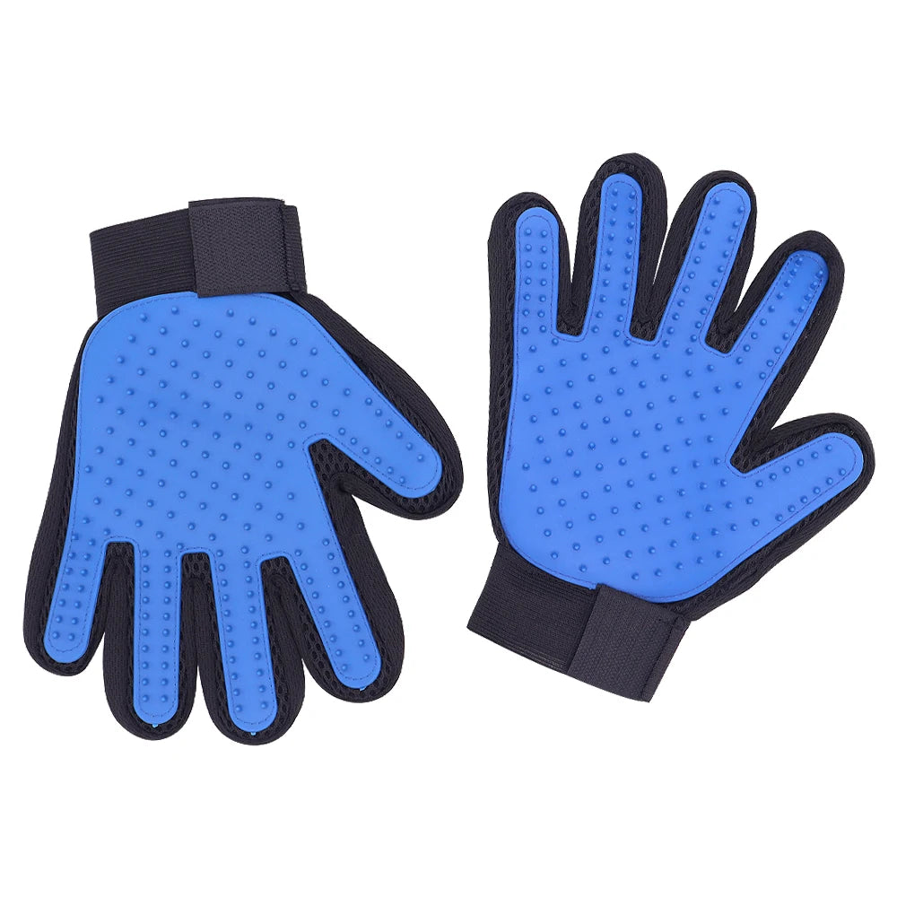 Pet Grooming Glove Deshedding Brush for Cats & Dogs