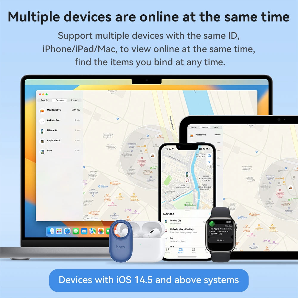 HOCO E94 AirTag GPS Smart Tracker Anti-Lost Device for Pets & Kids