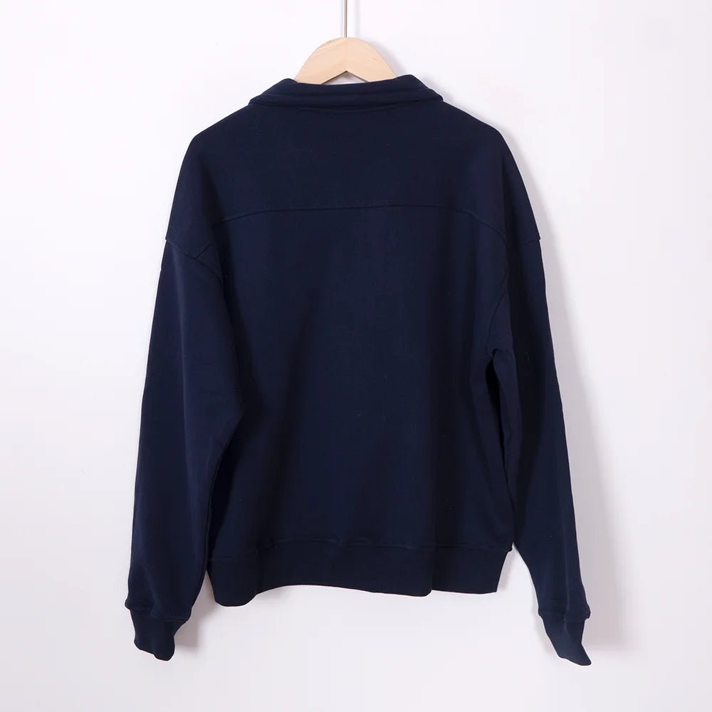 ZESSAM Club Graphic Sweatshirt – Women’s Long Sleeve with Collar - Adistore