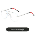 YIMARUILI Ultralight Rimless Pilot Glasses Frame 1870