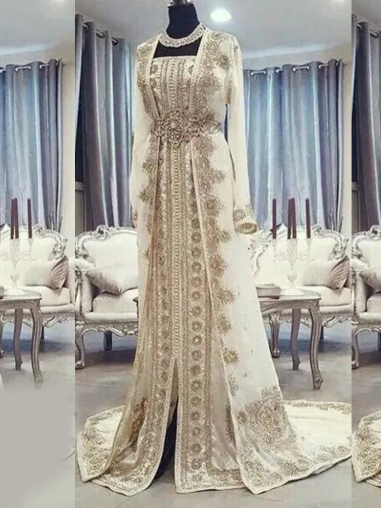 Moroccan Kaftan Evening Dress – Luxury Islamic Abaya Gown