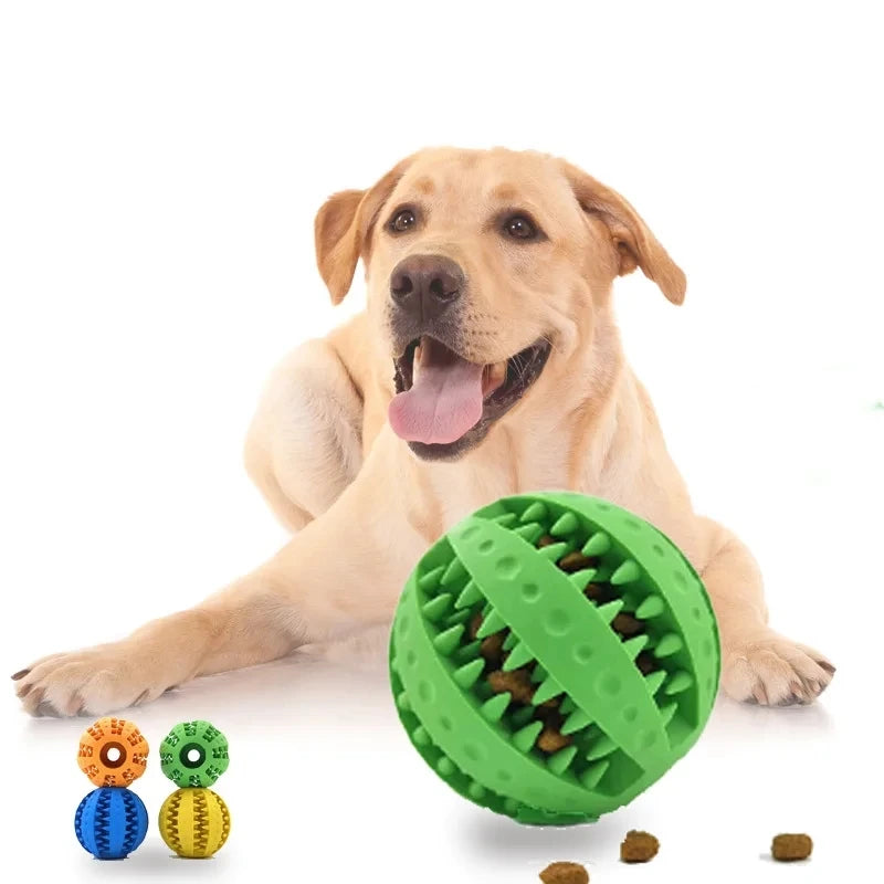 New Pet Dog Toy Interactive Rubber Balls for Small, Large Dogs, Puppy, Cat Chewing Toys.