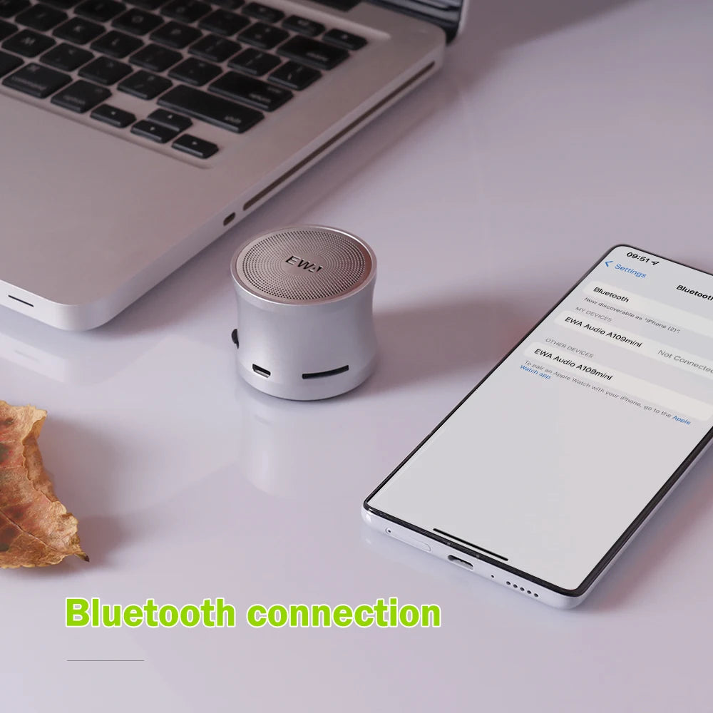 EWA A109 Mini Bluetooth Speaker – Super Bass, Ultra-Portable, Compact