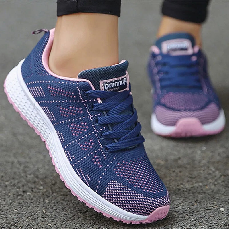 Women's Sports Shoes White Sneakers Lightweight Gym Shoes For Woman