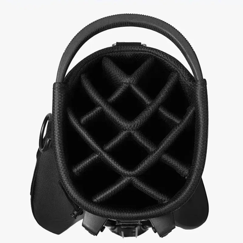 Black protective case with grid pattern on a white background